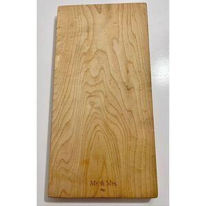 Custom Engraved “Mr & Mrs” Engraved Maple Wood Cutting Board